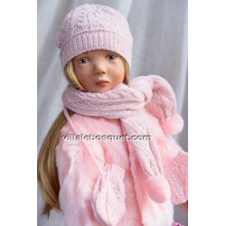 GÖTZ VESTE HIVERNALE ROSE - vêtement Götz pour poupées