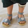 Sandales en cuir pour poupées par Wagner
