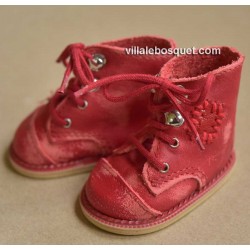 CHAUSSURES WAGNER EN CUIR BOTTINES USEES - chaussures de poupées
