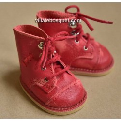 CHAUSSURES WAGNER EN CUIR BOTTINES USEES - chaussures de poupées