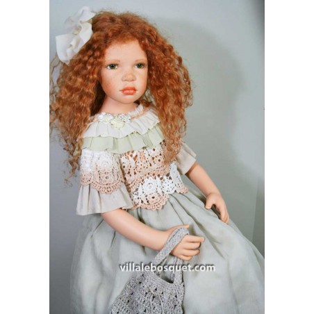 Poupée D'Artiste En Porcelaine – 57 Cm – Excellent État – Sans Marque