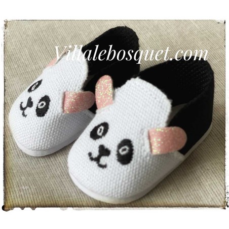 FINOUCHE Baskets Panda - chaussures de poupée