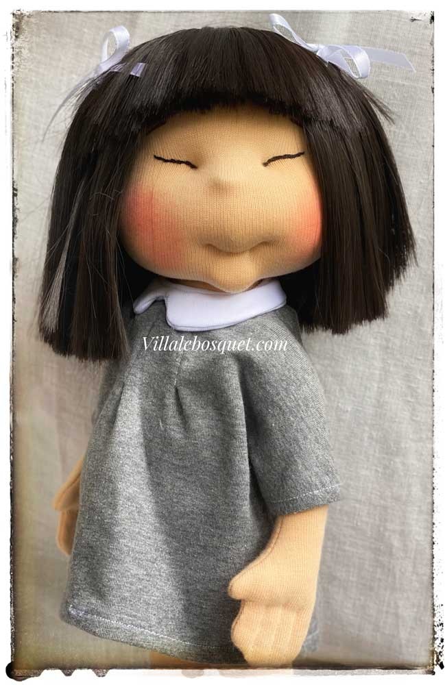Poupée Pippi Longstocking En Tissu - 40 Cm - Peluche Douce Pour Bébé Dès 10 Mois - Cadeau Fille, Baptême