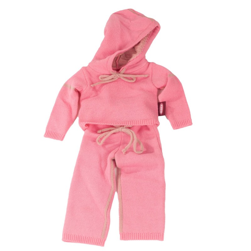 ENSEMBLE EN TRICOT ROSE - vêtement Götz pour poupées