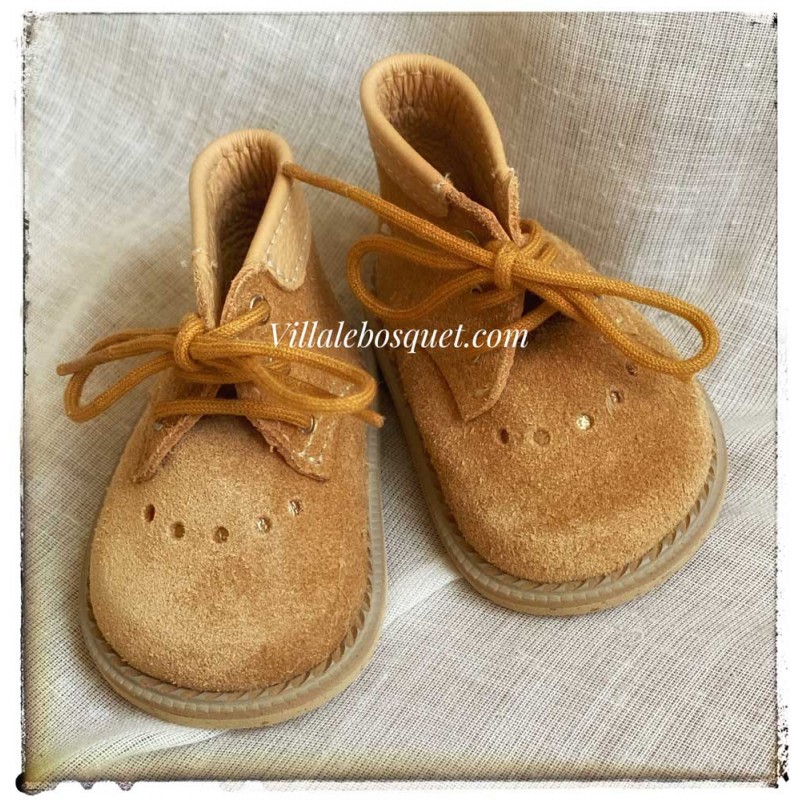 Paire De Chaussures Pour Poupée Ancienne – Jumeau, Bru, Steiner, SFBJ – Occasion