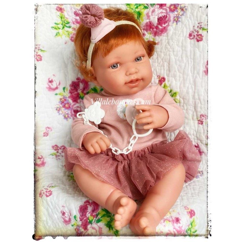 BÉBÉ SEXUÉ FILLE antonio juan avec tenue sucette jouet reborn neuf en boite EUR 54,89 - FR