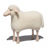 DECO MAISON MOUTON NANCY- déco-mouton en bois et peluche de laine