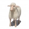 DECO MAISON MOUTON NANCY- déco-mouton en bois et peluche de laine