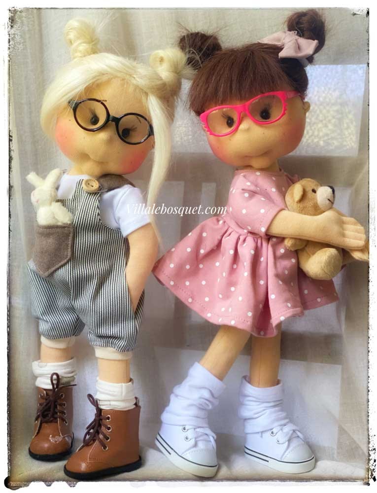 6 Paires De Mini Lunettes Pour Poupées Peluche 10-17 Cm - 6 Couleurs, En PU, Accessoire Déguisement Mignon