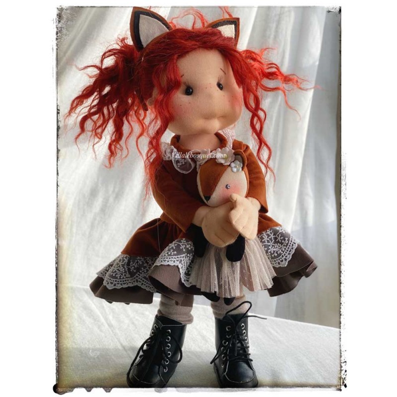 LISA, 40 CM, avec squelette de mouvement POUPEE EN TISSU DES