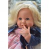SCHILDKRÖT POUPEE KLARA BLONDE 18 - poupée à jouer fabriquée en Allemagne