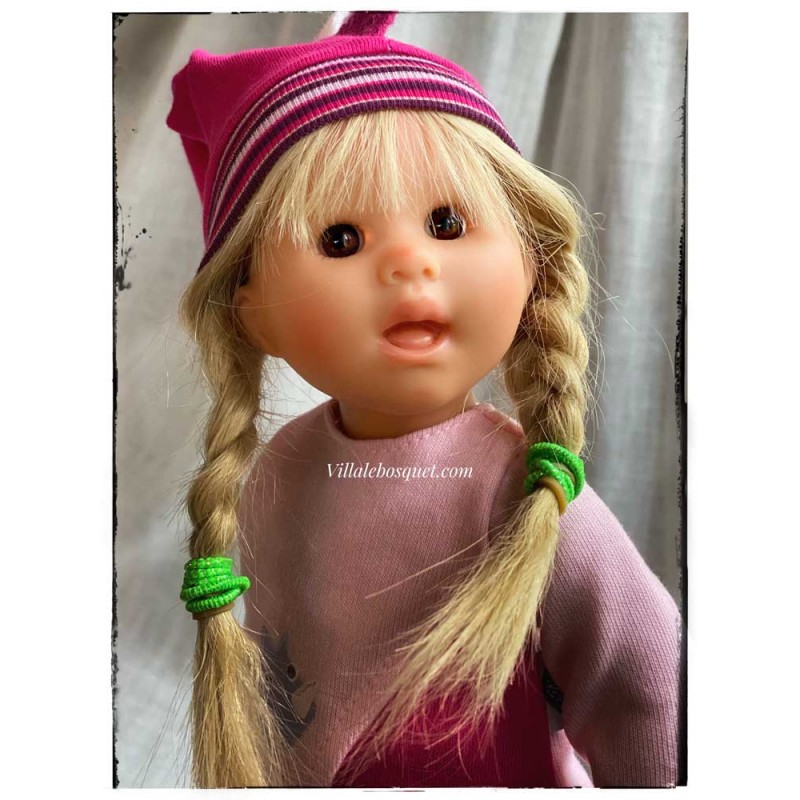 Ancienne Poupée Minerva Schildkrot Cellba 40 Cm - Cheveux Moulés - France