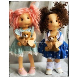 Lullu Dolls, Poupées à jouer en tissu de qualité supérieure, fabriquée à la main en Pologne.
