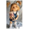 ALISON, 38 cm, with movement skeleton LULLU DOLLS CLOTH DOLL