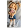 ALISON, 38 cm, with movement skeleton LULLU DOLLS CLOTH DOLL