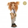 NELLY, 38 cm, Collectors doll with fingers, LULLU DOLLS CLOTH DOLL
