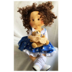 Lullu Dolls, Poupées à jouer en tissu de qualité supérieure, fabriquée à la main en Pologne.