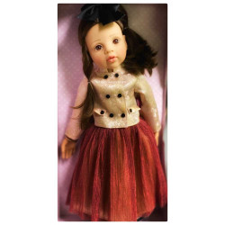 PINK STRAW HAT FOR DOLLS - doll hat for Happy Kidz de Götz