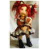 LISA, 40 CM, avec squelette de mouvement POUPEE EN TISSU DES LULLU DOLLS