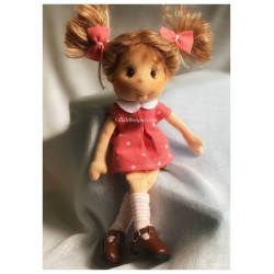Lullu Dolls, Lullu Pocket Dolls, adorables poupées à jouer en tissu de qualité supérieure, fabriquée à la main en Pologne