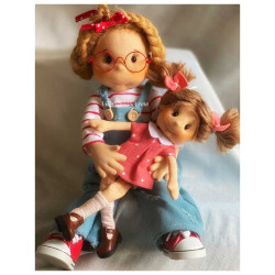 Lullu Dolls, Poupées à jouer en tissu de qualité supérieure, fabriquée à la main en Pologne