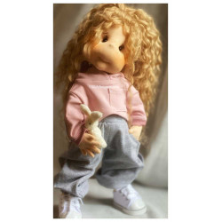 Lullu Dolls, Poupées à jouer en tissu de qualité supérieure, fabriquée à la main en Pologne