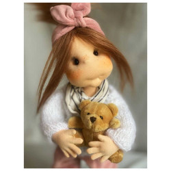 Lullu Dolls, Poupées à jouer en tissu de qualité supérieure, fabriquée à la main en Pologne