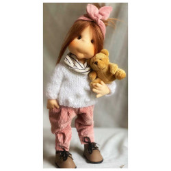 Lullu Dolls, Poupées à jouer en tissu de qualité supérieure, fabriquée à la main en Pologne