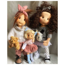 Lulludolls, Poupées à jouer en tissu de qualité supérieure, fabriquée à la main en Pologne.