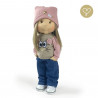 BONNET GRIS POUR LES POUPEES LULLU DOLLS