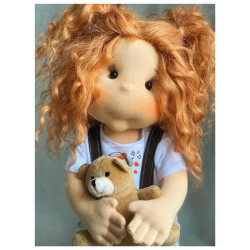 Lullu Dolls, Poupées à jouer en tissu de qualité supérieure, fabriquée à la main en Pologne
