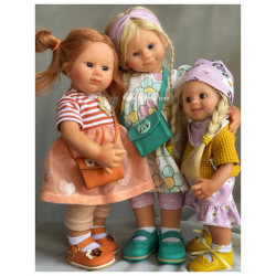 Beautiful Müller Wichtel dolls by Schildkröt made in Germany.
