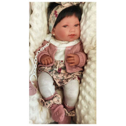 POUPON  PIPA d'ANTONIO JUAN AVEC SUCETTE - poupée réaliste à jouer Antonio Juan