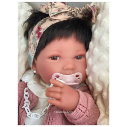 POUPON  PIPA d'ANTONIO JUAN AVEC SUCETTE - poupée réaliste à jouer Antonio Juan