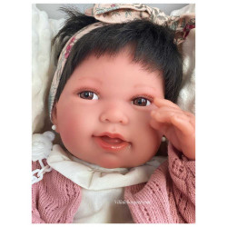 POUPON  PIPA d'ANTONIO JUAN AVEC SUCETTE - poupée réaliste à jouer Antonio Juan