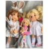 BOBBY, 40 CM, avec squelette de mouvement POUPEE EN TISSU DES LULLU DOLLS