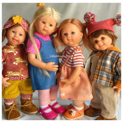 Adorable Müller Wichtel dolls by Schildkröt made in Germany.