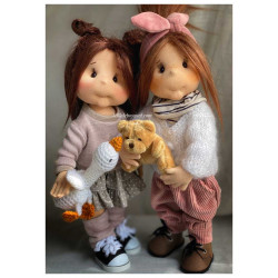 Lullu Dolls, Poupées à jouer en tissu de qualité supérieure, fabriquée à la main en Pologne