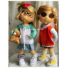 FIFI, 40 CM, avec squelette de mouvement POUPEE EN TISSU DES LULLU DOLLS