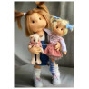 ALISON, 38 cm, Collectors doll with fingers, LULLU DOLLS CLOTH DOLL