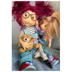 Lullu Dolls, Poupées à jouer en tissu de qualité supérieure, fabriquée à la main en Pologne
