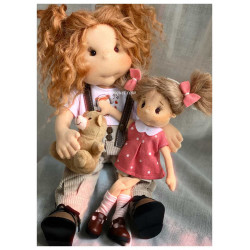 Lullu Dolls, Lullu Pocket Dolls, adorable play dolls made from high-quality fabric, handcrafted in Poland