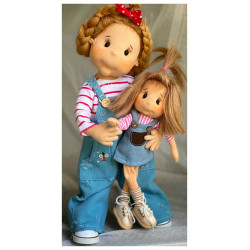 Lullu Dolls, Poupées à jouer en tissu de qualité supérieure, fabriquée à la main en Pologne