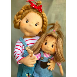 Lullu Dolls, Poupées à jouer en tissu de qualité supérieure, fabriquée à la main en Pologne