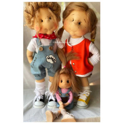 ANGIE, 38 CM, POUPEE EN TISSU DES LULLU DOLLS
