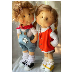 ANGIE, 38 CM, POUPEE EN TISSU DES LULLU DOLLS