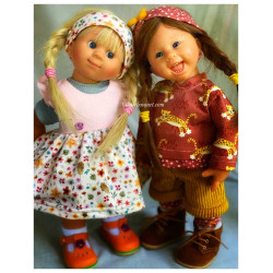 Adorable Müller Wichtel dolls by Schildkröt made in Germany.