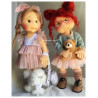 GUSIA, avec squelette de mouvement POUPEE EN TISSU DES LULLU DOLL