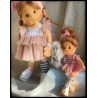 LUSIA, 40 CM, avec squelette de mouvement POUPEE EN TISSU DES LULLU DOLLS