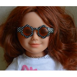 WE GIRLS LUNETTES DE SOLEIL RONDES NOIRES - accessoire We Girls pour poupées